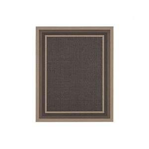 Tapete Sala / Quarto EcoNature Moldura - 100x150 - Bege/Chumbo 77 - J. Serrano