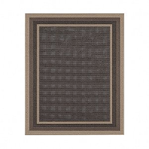 Tapete Sala 150x200 Antiderrapante Sisal Qualidade Desenho Do Tecido Bege/chumbo