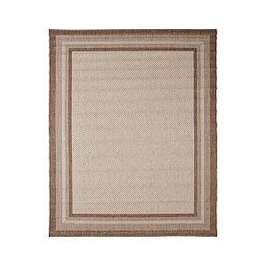 Tapete Sala / Quarto Eco Nature Moldura - Tamanho 200x250 - Cor Marrom 70 - J. Serrano