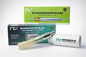 Kit Economizador de Gás GLP + Bloqueador de Ar com Regulagem | Reduz Conta de Água e Gás | RTX ONE