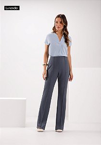 Calça Social Azul Argean