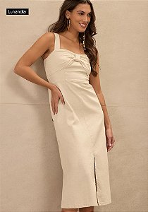 Vestido Sarja com Elastano