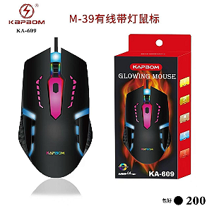 Mouse Gamer Kapbom KA-609 RGB com Fio