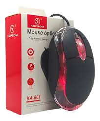 Mouse Óptico USB Kapbom KA-601 com Fio