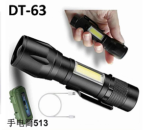 Lanterna Mine USB Charge Compacta e Recargável