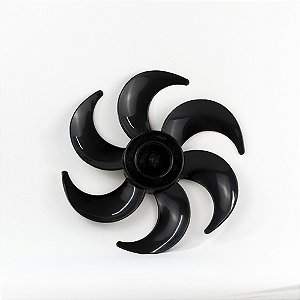 Hélice Mondial Black Premium (6 pás) 30cm Preta