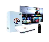 TV Box UNITV V10 com 2GB de Memória RAM E 16GB de Memória ROM, Wi-Fi Dual Band 2.4/5GHz, Android 11, Branco - Aplicativo de TV FREE