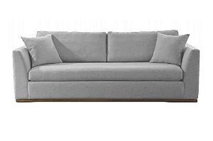 SOFA FIXO EGITO 220CM LINHO CINZA/015 - FERONI