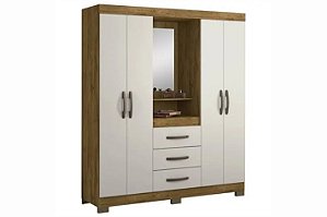 ROUPEIRO CAPELINHA 4PTS 3GAV COM ESP - COR RUSTICO/OFF