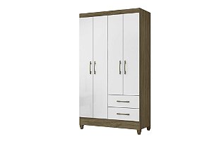 ROUPEIRO CHILE 4 PORTAS - NATURE/BRANCO