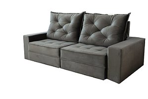 SOFA RETRATIL BERLIM 2.50m - CINZA