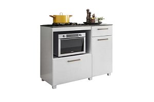 BALCAO COOKTOP GOLD 5 BOCAS 2PTS - BRANCO