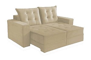 SOFA RECLINAVEL BARI 1.80 - BEGE/818