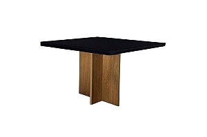 MESA LOS ANGELES 90X90 CINAM/PRETO - MINASPLAC