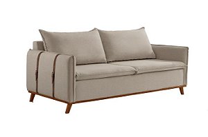 SOFA AVARE 200CM VELUDO CAPPUCCINO/335 - EST TEIXEIRA