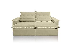 SOFA RETR VALENCIA 250CM VEL BEGE/561 - JC ESTOFADOS