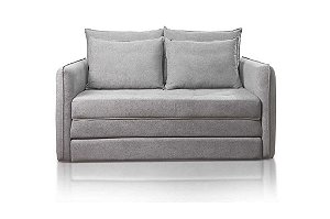 SOFA CAMA NORONHA LINHO CINZA/507 - JC ESTOFADOS
