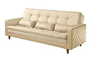 SOFA CAMA SF.5820 VIENA LINHO BEGE 306/BEGE 306 - LUXURY