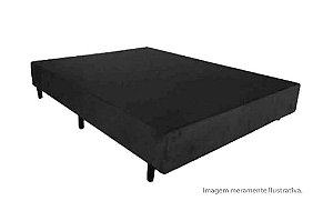 BOX/BASE *138X25 SUEDE PRETO - UNIFLEX