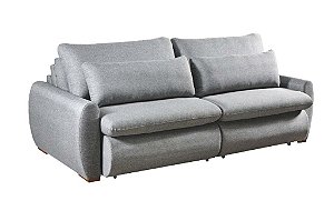 SOFA RETR S/CX CURVE 230CM LINHO CINZA/B02 - NOBLY
