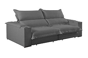 SOFA RETR THOR P/COPO 230CM LINHO CINZA/B02 - NOBLY