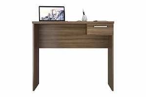 MESA OFFICE COM 1 GAVETA 900 MM - NOGAL