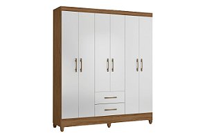 ROUPEIRO PANAMA 6 PORTAS - NATURE/BRANCO