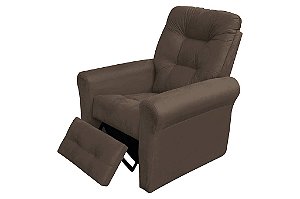 POLTRONA DO PAPAI CLIO SUEDE MARROM