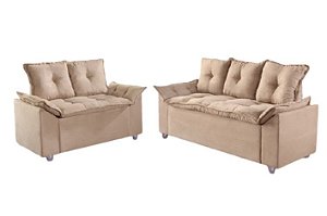 SOFA 3X2 LUG - PAMPULHA - TEC 10 BEGE