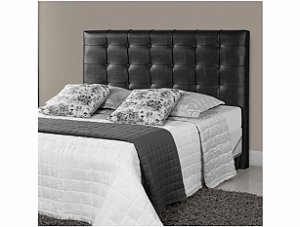 CABECEIRA SOLTEIRO 0.90 ESTOFADA FIRENZE C/ FRAME CORINO PRETO