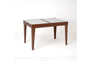 MESA EXTENSIVA GENOVA MAD 120X80 MEL/OFF - CARMO