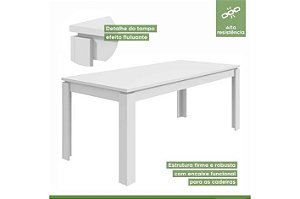 MESA ATHENAS 120 BRANCO – LOPAS