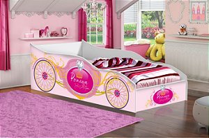 CAMA CARRO INFANTIL 150X70 PRINCESA - GABRIELLI MOVEIS
