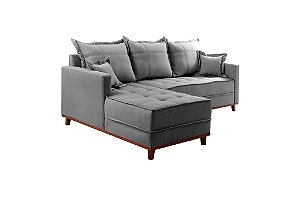 SOFA CHAISE MILAO LINHO CINZA1008 - EVIDENCE