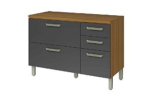 BALCAO 120 FECHADO PRINCESA FREIJO/GRAF - NESHER