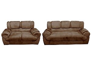 SOFA 3X2 LUG SF.4050 7025 MARROM - PRIMOR