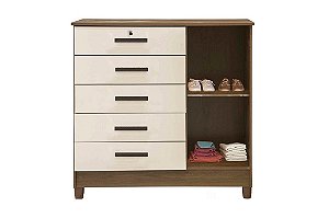 COMODA VITORIA 5GAV C/ SAPAT MEL/OFF - RUD RACK