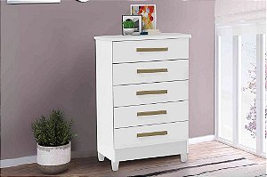 COMODA PAOLA 5GAV BRANCO - RUD RACK