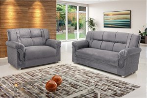 SOFA 3X2 LUG 5014 CINZA - PRIMOR