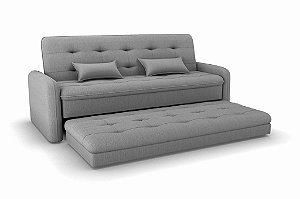 SOFA CAMA MADALENA LINHO CINZA/487 - MATRIX