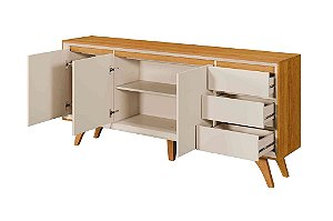 BUFFET VERTEX 3PTA 3 GAV 180CM NAT/OFF - MAVAULAR
