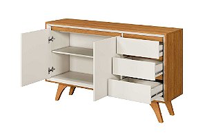 BUFFET VERTEX 2PTA 3 GAV 137CM NAT/OFF - MAVAULAR