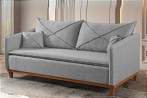 SOFA LIVING LISBOA LINHO CINZA/27 - BOARETO