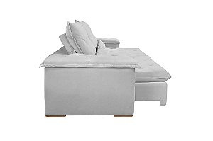 SOFA RETR SF.4240 VALENCIA 250CM VEL PRATA/562 - JC ESTOF