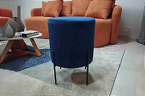 PUFF DENVER VEL AZUL - ESTOFAMART