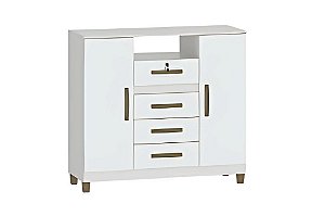 COMODA ANDRA 4GV 2PT BRANCA - FELLICCI