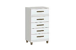 COMODA MALTA 5GV BRANCA - FELLICCI