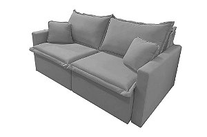 SOFA RETR POSITANO 180 VEL CINZA/09 - INNOVE