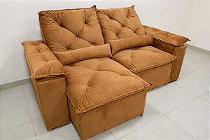 SOFA RETR SF.2760 GRECIA 195 VEL TERRACOTA - ESTOFAMART