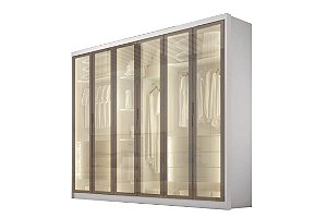 GR. RIZON GLASS 6PTS REFL 8GV C/KIT LED BR NEVE - NH